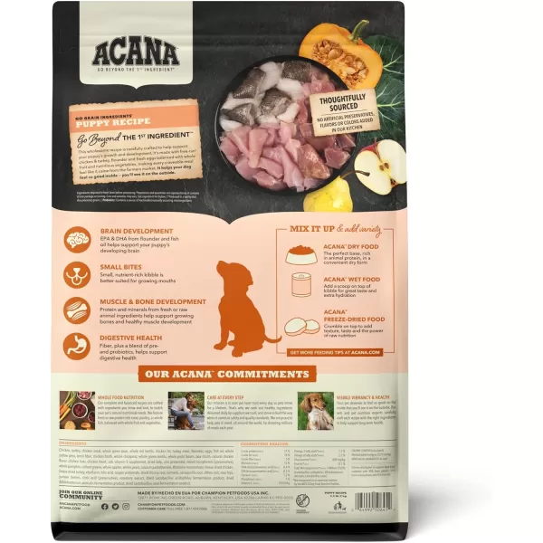imageACANA Premium Pate Wet Dog Food Puppy Recipe in Bone Broth 128oz Case of 12Grain Free 45 Pound Pack of 1