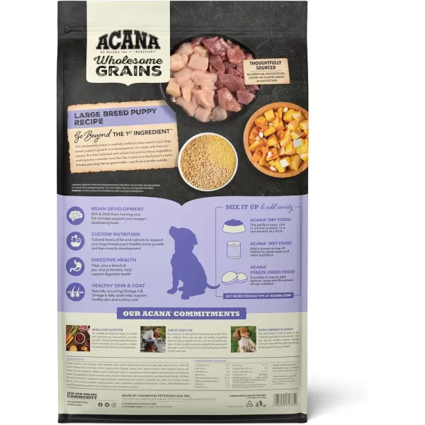imageACANA Premium Pate Wet Dog Food Puppy Recipe in Bone Broth 128oz Case of 12Large Breed Puppy 225 Pound Pack of 1