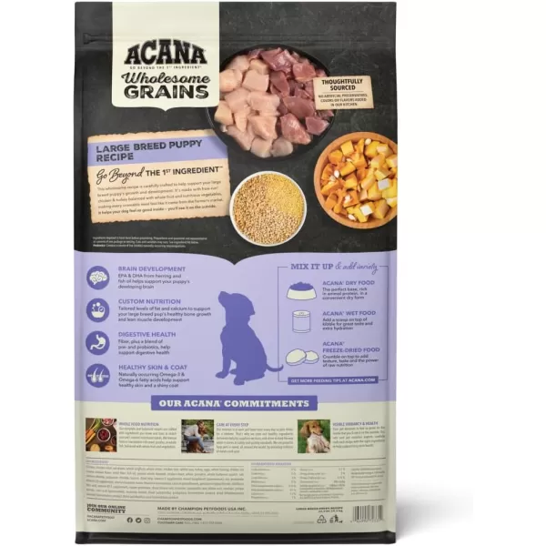 imageACANA Premium Pate Wet Dog Food Puppy Recipe in Bone Broth 128oz Case of 12Large Breed Puppy 225 Pound Pack of 1