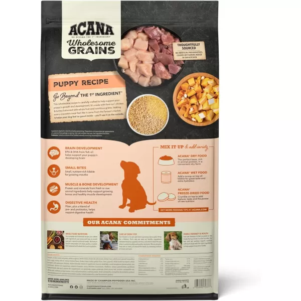 imageACANA Premium Pate Wet Dog Food Puppy Recipe in Bone Broth 128oz Case of 12Wholesome Grains 225 Pound Pack of 1