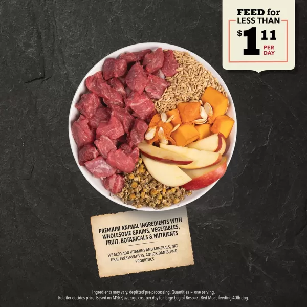 imageACANA Wholesome Grains Dry Dog Food Red Meat and Grains Gluten Free Beef Pork and Lamb Recipe 225lbRed Meat Rescue Care 225 Pound Pack of 1