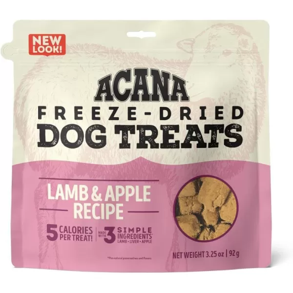 imageACANA High Protein Biscuits Dog Treats Crunchy Chicken Liver Recipe 9ozFreezeDried Treats Lamb amp Apple 325oz