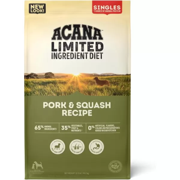 imageACANA Singles Limited Ingredient Dry Dog Food Grain Free Lamb amp Apple Dog Food Recipe 13lbGrainFree Pork amp Squash 225 Pound Pack of 1