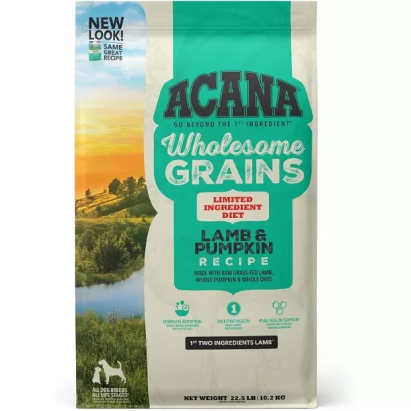 imageACANA Singles Limited Ingredient Dry Dog Food Grain Free Lamb amp Apple Dog Food Recipe 13lbGrains Lamb amp Pumpkin 225 Pound Pack of 1