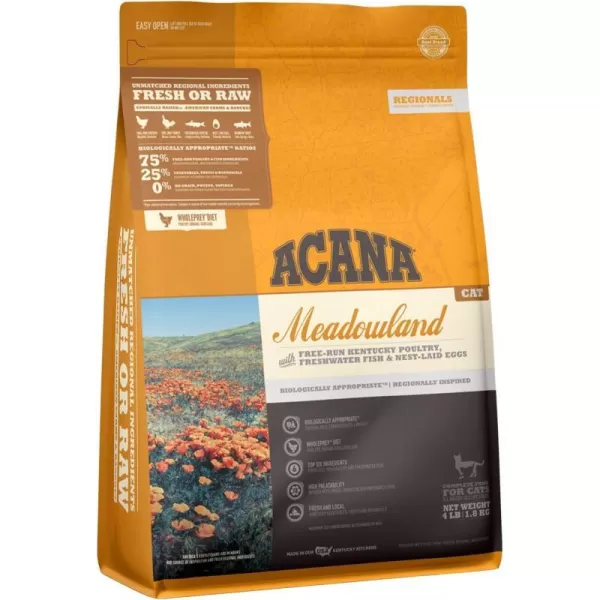 imageAcana Dry Cat Food Homestead Harvest Chicken Turkey and Duck 10lbMeadowland 4 lb