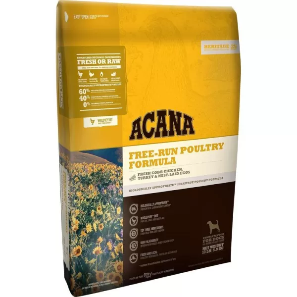 imageAcana Heritage Free Run Poultry Dog Food  13 lbsAcana Heritage Free Run Poultry Dog Food  13 lbs