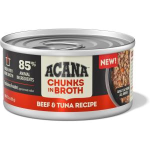 imageACANA Chunks in Broth Beef ampamp Tuna Recipe 3oz case of 12 cans
