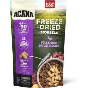 imageACANA Freeze Dried Dog Food Meal ampamp Topper Grain Free High Protein FarmRaised Beef Recipe 14ozDuck Morsels