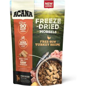 imageACANA Freeze Dried Dog Food Meal ampamp Topper Grain Free High Protein FarmRaised Beef Recipe 14ozTurkey