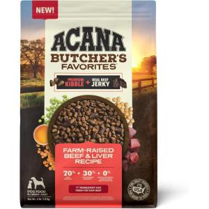 imageACANA Grain Free Dry Dog Food Freshwater Fish Dog Food Recipe 45lbButchers Favorites  Beef