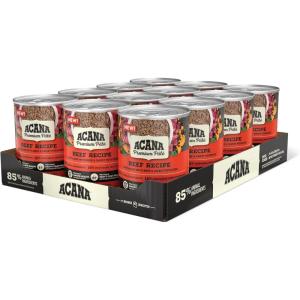 imageACANA Premium Chunks Wet Dog Food Pork Recipe in Beef Bone Broth and Lamb Liver 128oz Case of 12Beef Pate