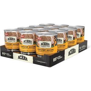 imageACANA Premium Chunks Wet Dog Food Pork Recipe in Beef Bone Broth and Lamb Liver 128oz Case of 12Poultry Pate