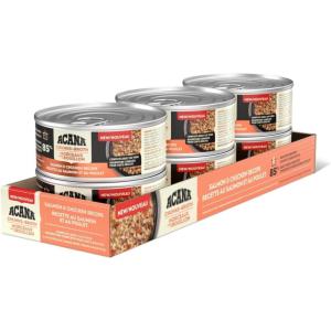 imageACANA Chunks in Broth Salmon ampamp Chicken Recipe 55oz case of 6 cans